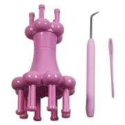 huaai knitting set knitting 1 double-head diy tool spool weaver knit set diy knitting diy pink