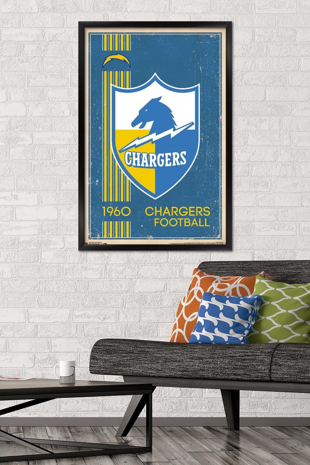 NFL Los Angeles Chargers - Retro Logo 17 Wall Poster
