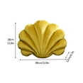 thumbnail image 3 of Yuedong Sofa Accessories Cushions Seashell Pillow Pillows Scallop-shaped Dutch Velvet Linen 3 Colors Fairy Stuffed, 3 of 10