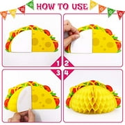 Mexican Honeycomb Table Centerpieces Cinco De Mayo Table Decorations Fiesta Paper Fans Taco Birthday Baby Shower Bachelorette Party Photo Props Let's Fiesta Party Supplies Set Of 9