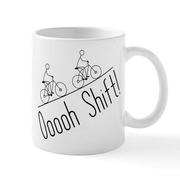 CafePress - Ooooh Shift! - 11 oz Ceramic Mug - Novelty Coffee Tea Cup