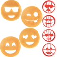 thumbnail image 1 of Good Cooking Emoji Pancake Molds and Egg Rings (4 Pack) for Kids AND Adults - Reusable Silicone Smiley Face Maker Doubles as Cookie Maker Set- FDA Approved BPA Free Food Safe Heat Resistan Good Cooking NA, 1 of 8