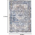 thumbnail image 2 of nuLOOM Lilah Vintage Medallion Accent Rug, 2x3, Light Blue, 2 of 8