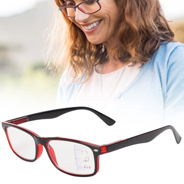 Lectura Retro Alivio De La Fatiga Visual Gafas De Lectura Multifocales Anti Rayos Azules Gafas Presbiópicas+250 Rojo