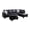 Black, variant on Pemberly Row L Shaped Denim Couch w/ Storage Ottoman(Pillows Included)