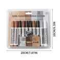 thumbnail image 3 of 17-Piece Furniture Repairing Kit With 8 Markers 8 Wax Sticks And 1 Sharpener For Scratches Discoloration Holes And Gaps On Wooden Furniture Floors Tables Desks Bedposts, 3 of 6