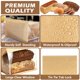 thumbnail image 5 of Bolsas de papel extragrandes para pan de masa madre casero: bolsas resellables con cierre de lengüeta y ventana transparente para productos horneados, pasteles, galletas y otros artículos de, 5 of 6