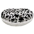 thumbnail image 2 of Bessie and Barnie Signature Spotted Pony / Snow White Luxury Shag Extra Plush Faux Fur Bagel Pet/ Dog Bed, 2 of 4