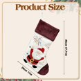 thumbnail image 3 of Large Christmas Stocking, Cute Animal Hanging Stocking with Knitted Cuff, 1 Piece Xmas Stocking, Holiday Christmas Tree Fireplace Decor, Style A, for Festive Season, 3 of 6