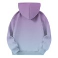 thumbnail image 5 of Resicozy Hoodies For Teen Girls Long Sleeve Gradient Color Cute Hoodie with Pocket Lightweight Y2k Comfy Oversized Hooded Sweatshirt 3-15 Years Sky Blue 120, 5 of 6