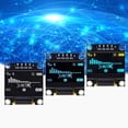 thumbnail image 3 of Inteprter Módulo de pantalla OLED blanco serie IIC de 0,96 pulgadas 128X64 I2C 12864 tablero de pantalla LCD GND VCC SCL SDA 0,96 para Electrónica miscelánea azul, 3 of 6