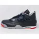 thumbnail image 1 of A i r-Jor-dan 4 'Bred Reimagined' Black Sneakers, Size 13 BNIB FV5029-006, 1 of 6