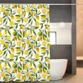 thumbnail image 3 of BRILLAR Cortina de Ducha Limón - Diseño de Fruta Fresca, Impermeable y Resistente al Moho, 180 x 180 cm, 3 of 5
