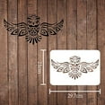 Owl Stencils Wall Decoration Template 11.6x8.3 inch Plastic Large Owl ...