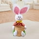 thumbnail image 1 of Bonita cesta de conejo de Pascua, cesta de huevos de , cesta de caramelos, cesta de almacenamiento portátil multifuncional para niños, cesta d Pantalones Macarena Canasta de Pascua, 1 of 8