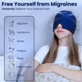 thumbnail image 3 of Gorro para alivio de migraña Docxen con enfriamiento 360°, 3 of 6