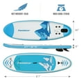 Famistar 8'7" Inflatable Stand Up Paddle Board SUP w/ 3 Fins
