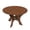 Walnut, variant on GZXS Folding Dining Table, 47.31" Round Foldable Table in Ancient Oak Finish, Ultra-Slim 8" Folded Profile, 220lb Capacity, Ideal for Small Spaces & Outdoor Use