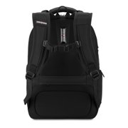 حقيبة ظهر SWISSGEAR Stride ScanSmart للكمبيوتر المحمول، 17 حجرة مبطنة، للسفر والاستخدام اليومي، أسود
