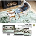 thumbnail image 4 of sasyxdc 3x5 Washable Rugs for Living Room  Faux Wool Vintage Rug for Bedroom Dining Room  Low Pile Soft Boho Floor Covering Carpet Retro Distressed Medallion Mat Traditional Interiors  Bl, 4 of 8