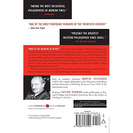 Being And Time Martin Heidegger Paperback Walmart Canada