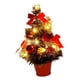 thumbnail image 4 of Árbol de Navidad de escritorio con luces, adorno navideño, decoración artificial para el hogar. 20 luces 30cm, 4 of 9