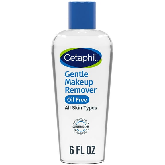 Cetaphil Gentle Waterproof Oil Free Makeup Remover for Sensitive Skin, 6 oz