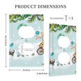 thumbnail image 3 of Haiem Animals Riding Across The Sky Pattern Decorative Wall Plates, 1-Gang 5.0" x3.0", Unbreakable Thermoplastic Faceplate Cover for Decorator Receptacle Outlet & Switch-Style S, 3 of 6
