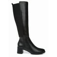 thumbnail image 2 of Naturalizer Women's Brent Knee High Boots Black Leather Wide Calf 6.5M, 2 of 5