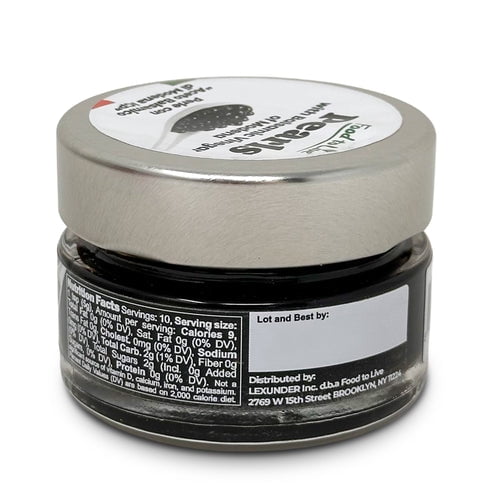Food to Live Black Pearls with Balsamic Vinegar of Modena, 50g – Authentic Italian Aceto Balsamico Black Caviar, Perfect for Salads, Desserts and Cocktails, Vegan. Product of Italy (Pack of 12)