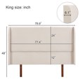 thumbnail image 2 of HMSHA Double Wing High Headboard King, 2 of 6