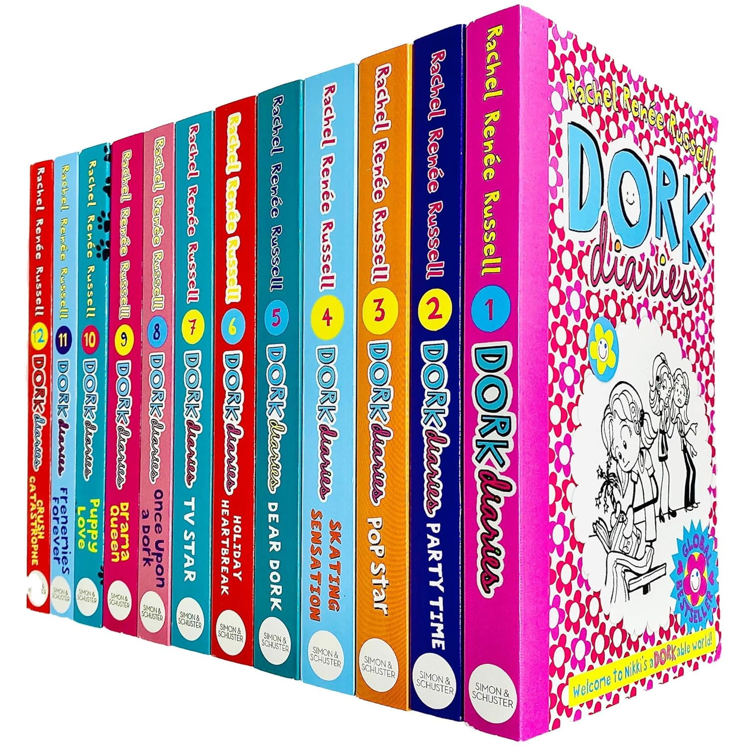 Rachel Renée Russell's Dork Diaries 18-Book Collection Set