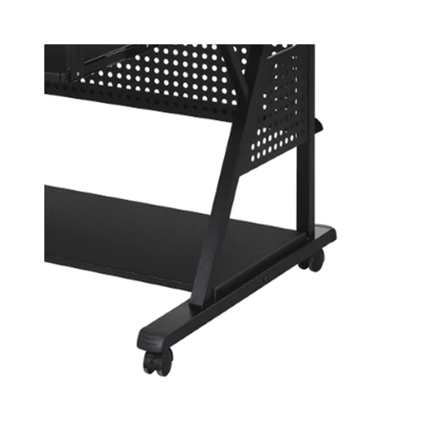 Gia 67 Inch Music Desk Studio Workstation Keyboard Tray Shelves Black