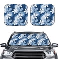 thumbnail image 2 of Vsdgher Flower Print Car Windshield Sun Shade, Reflective Sunshade Window Sunshade Sun Visor Protector Fit for Cars,Trucks,SUVs-Large, 2 of 6