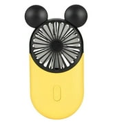 Clairlio Mini Fan Summer Cooling Fan Handheld Personal Fan with LED Light (Yellow) - image 3 de 9