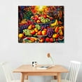 thumbnail image 2 of COMIO Grape Wine Picture Wall Art: Vintage Fruit Oil Painting Contemporary Food Canvas Print Large Modern Abstract Artwork for Kitchen Dining Room Restaurant, 2 of 4