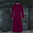 thumbnail image 2 of Halloween Priest Retro Elegant Ecclesiastical Robe with Decorative Buttons, 2 of 4