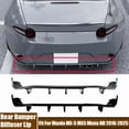 thumbnail image 2 of Car Rear Bumper Diffuser Lower Lip Trim Accessories Boot Spoiler Splitter Fit For Mazda MX-5 MX5 Miata ND 2016-2025, 2 of 7