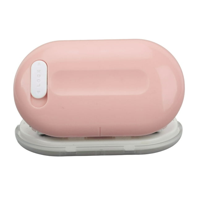 3 Hole Puncher, Mini Handheld Paper Punch with Builtin Lock, Ideal for DIY, Student Use, Convenient for Home, School, Office