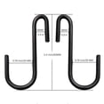 thumbnail image 2 of 20pcs heavy duty s hooks hanging hangers hooks for kitchen,bathroom, 2 of 5