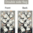 thumbnail image 6 of Halloween Garden Flag Ghost Tree Castle 12x18 Inch Double Sided Boo Holiday Seasonal Fall Autumn Welcome Small Burlap Yard Sign Outside Outdoor House Decoration, 6 of 6