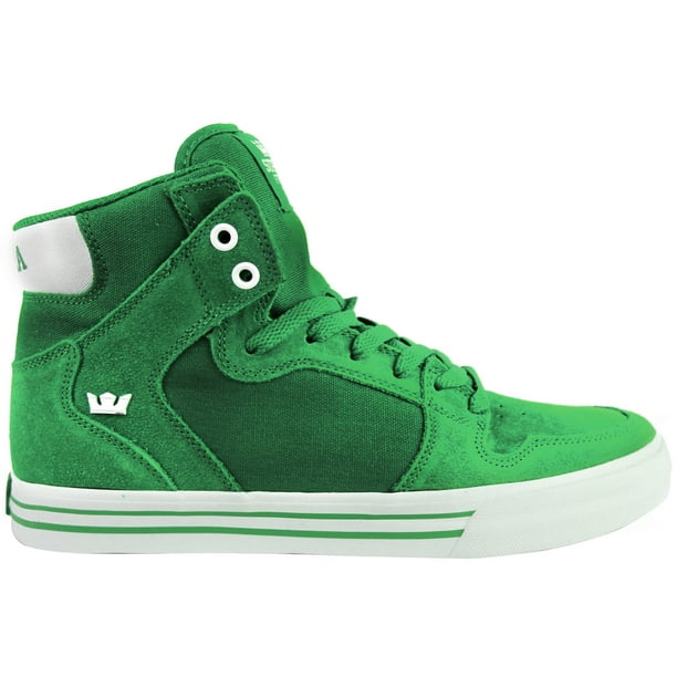 Brouwerij Aan boord kaart Supra Vaider Men's Suede Hi Top Fashion Sneakers Athletic Shoes Green White  08044-301 - Walmart.com