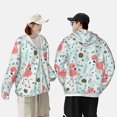 thumbnail image 4 of Vsdgher Mignon Imprimé Flamant Rose Sweat à Capuche Adulte pour Hommes Femmes, Manches Longues Protection Solaire Chemises de Pêche pour Course Natation-Moyen, 4 of 7