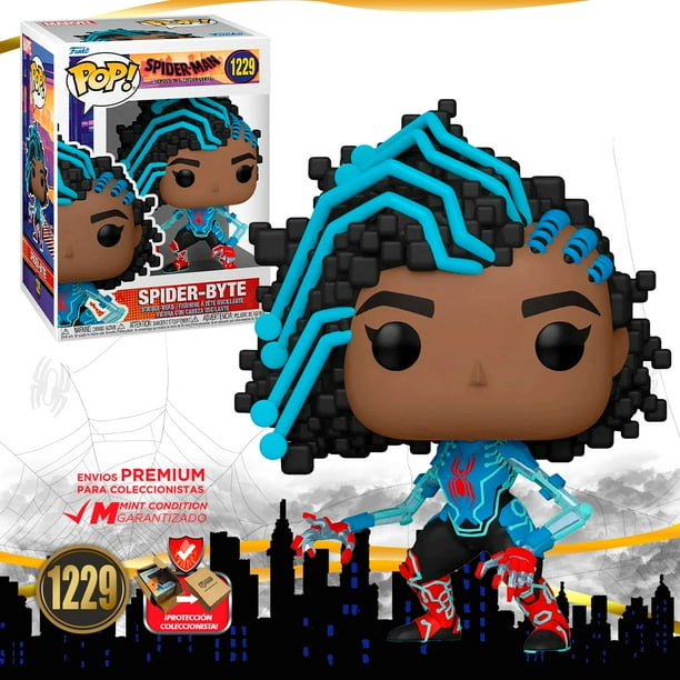 Funko Pop Spider Byte #1229 Cruzando El Multiverso Original Funko Coleccionista Mint Condition
