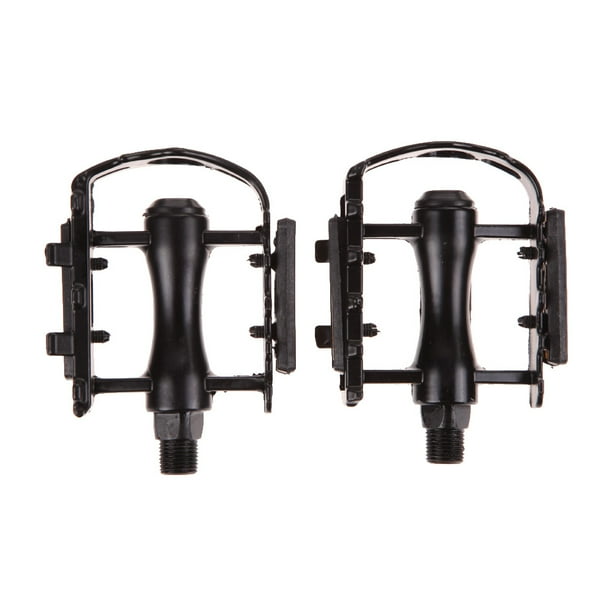 1 par BMX MTB aleación de aluminio bicicleta de montaña 9/16 "pedales planos (negro)