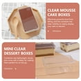 thumbnail image 3 of MLINS 25pcs Clear Tiramisu Boxes With Lids Transparent Mousse Cake Containers Suitable For Home Parties Ideal For Various Occasions, 3 of 8