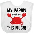 thumbnail image 3 of Inktastic My Papaw Loves Me Boys or Girls Baby Bib, 3 of 4
