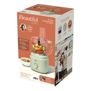 Beautiful 10-Cup Food Processor with Accessories, Sage Green by Drew Barrymore