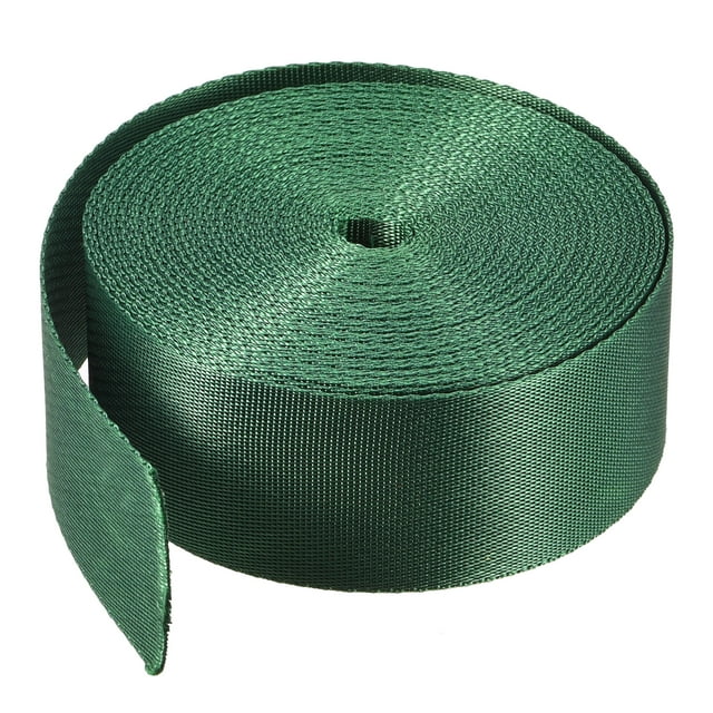 Unique Bargains Flat Nylon Webbing Strap 1.5 Inch 10 Yards Light Green for Backpack