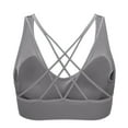 thumbnail image 6 of Penkiiy Women Bras Woman's Solid Color Comfortable Hollow Out Perspective Bra Underwear No Rims Gray Bras, 6 of 8